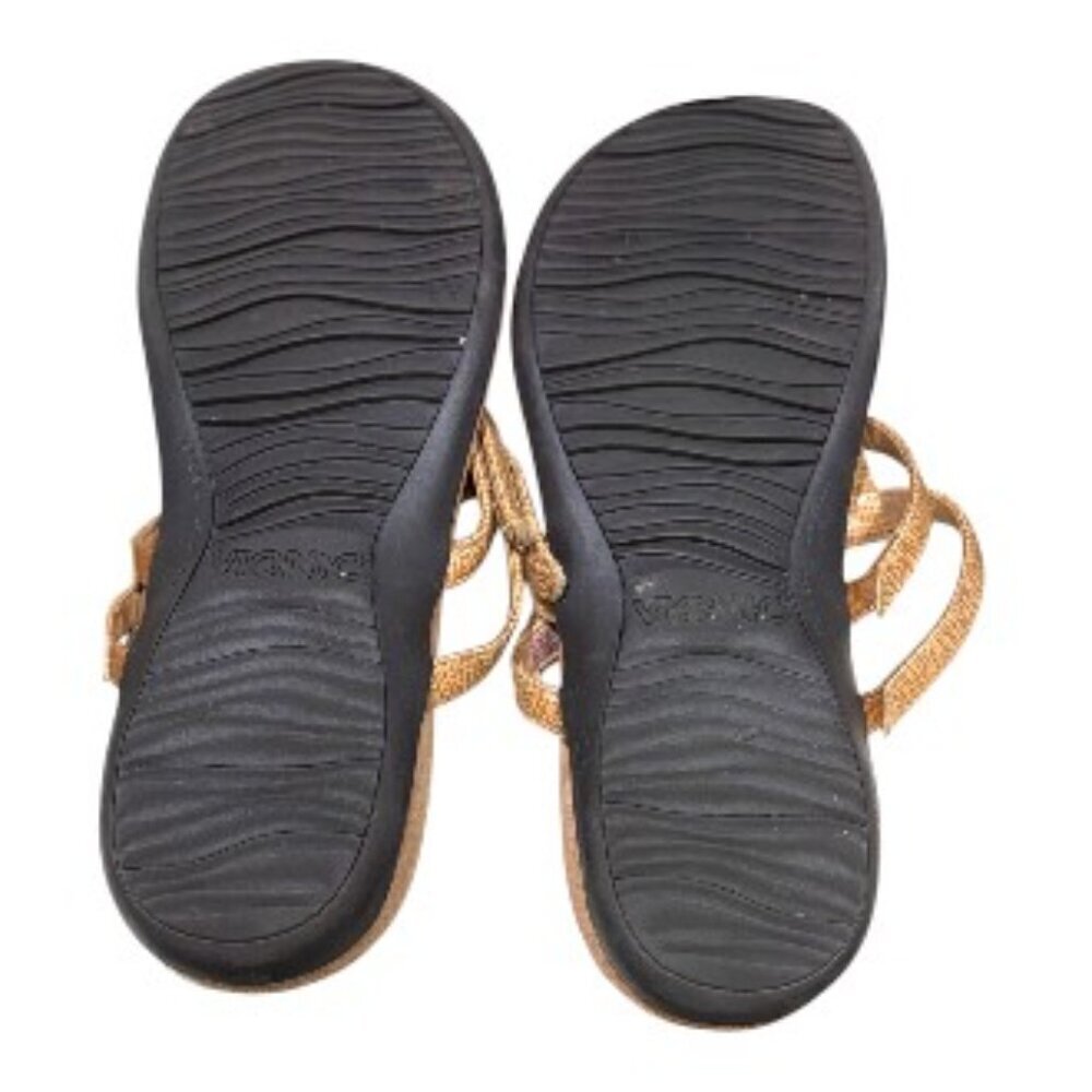 Vionic Adjustable Slip-on Orthotic Thong Sandal Toffee/Brown Size 10 - Picture 8 of 9